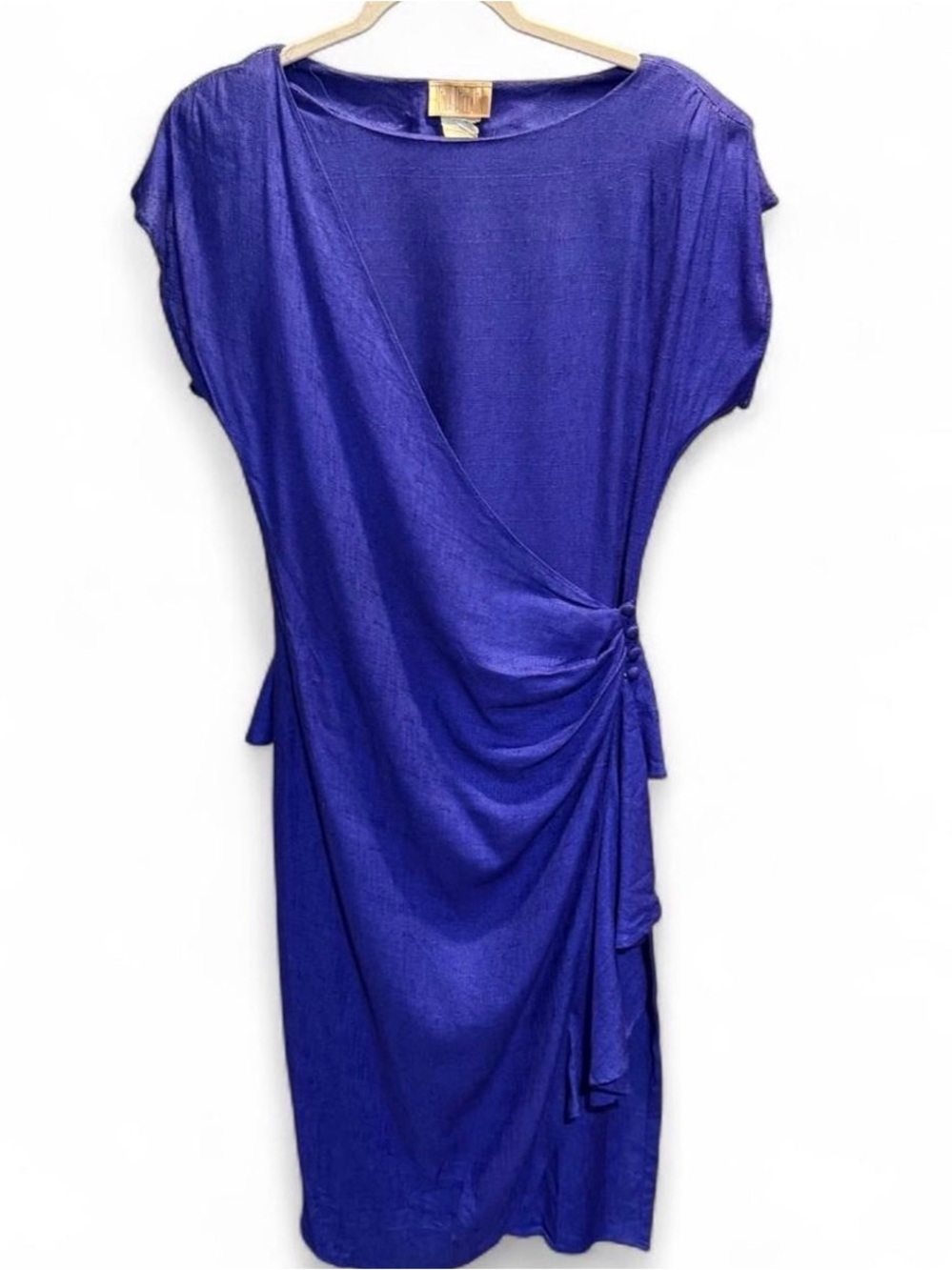 Stunning Vintage Nina Piccalino Royal Blue Midi Dress
